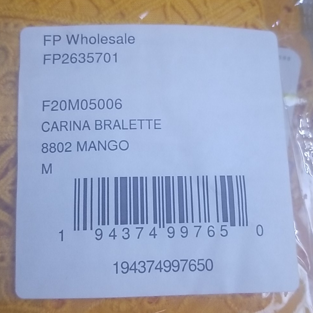 NWT Carina Bralette Sizes M and L-Color Mango - Picture 10 of 10